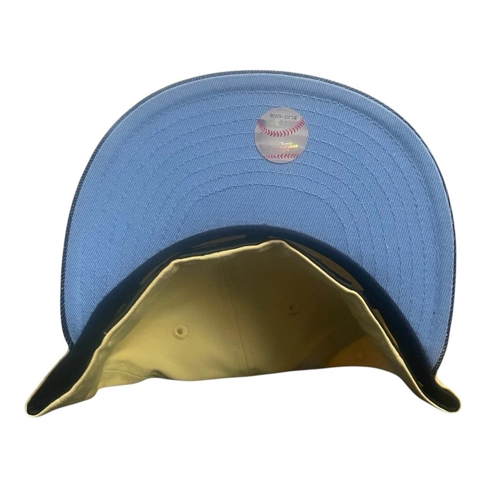 New Era Brooklyn Dodgers Jackie Robinson Montreal Royals Fitted Hat Size 7 5/8 - Picture 7 of 7